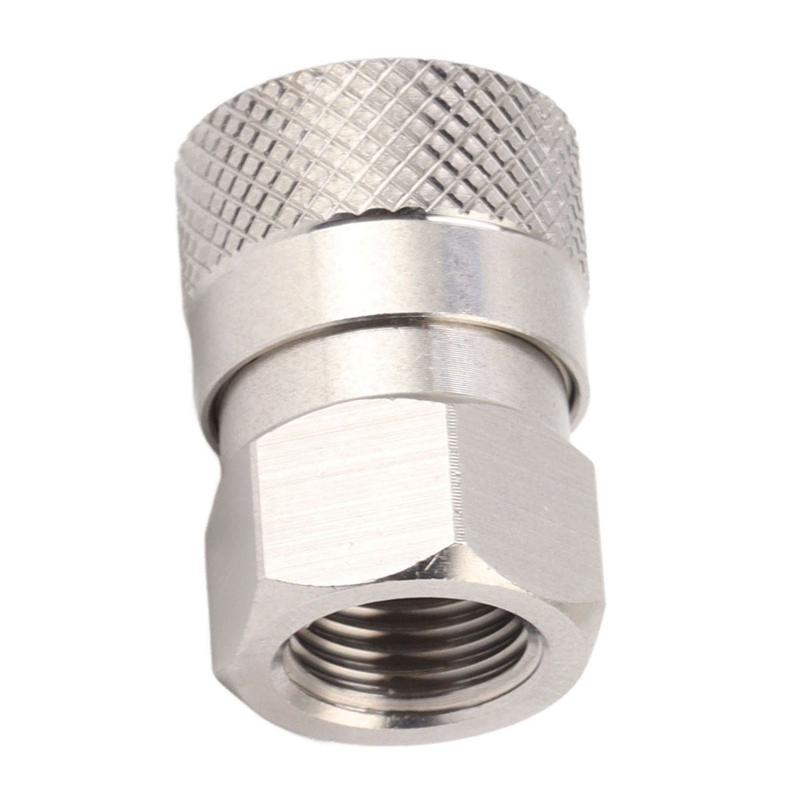 CO2 Refill Connector 304 Stainless Steel Gas Filling Adapter 1/8NPT Female Thread Coupling V1294-YM0521-3113230021311