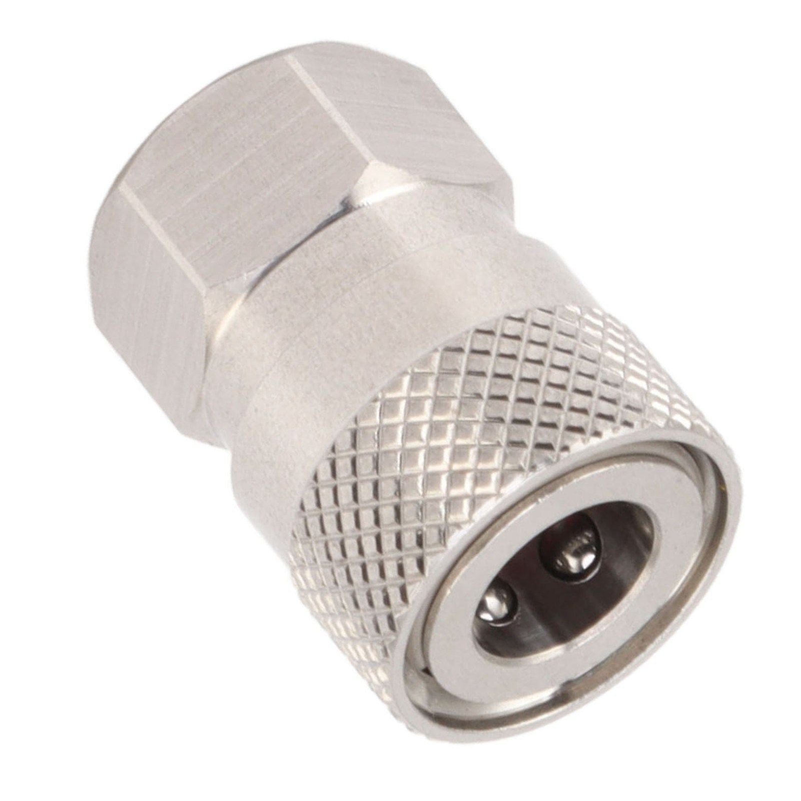 CO2 Refill Connector 304 Stainless Steel Gas Filling Adapter 1/8NPT Female Thread Coupling V1294-YM0521-3113230021311