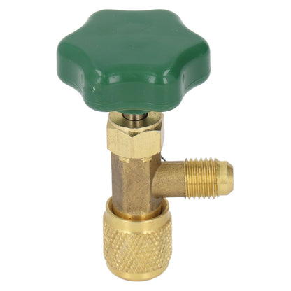 Air Conditioning Refrigerant Valve Copper ABS Leak Proof 1/4in SAE Refrigerant Tank Valve for Replacement V1294-YM0521-3113230021711