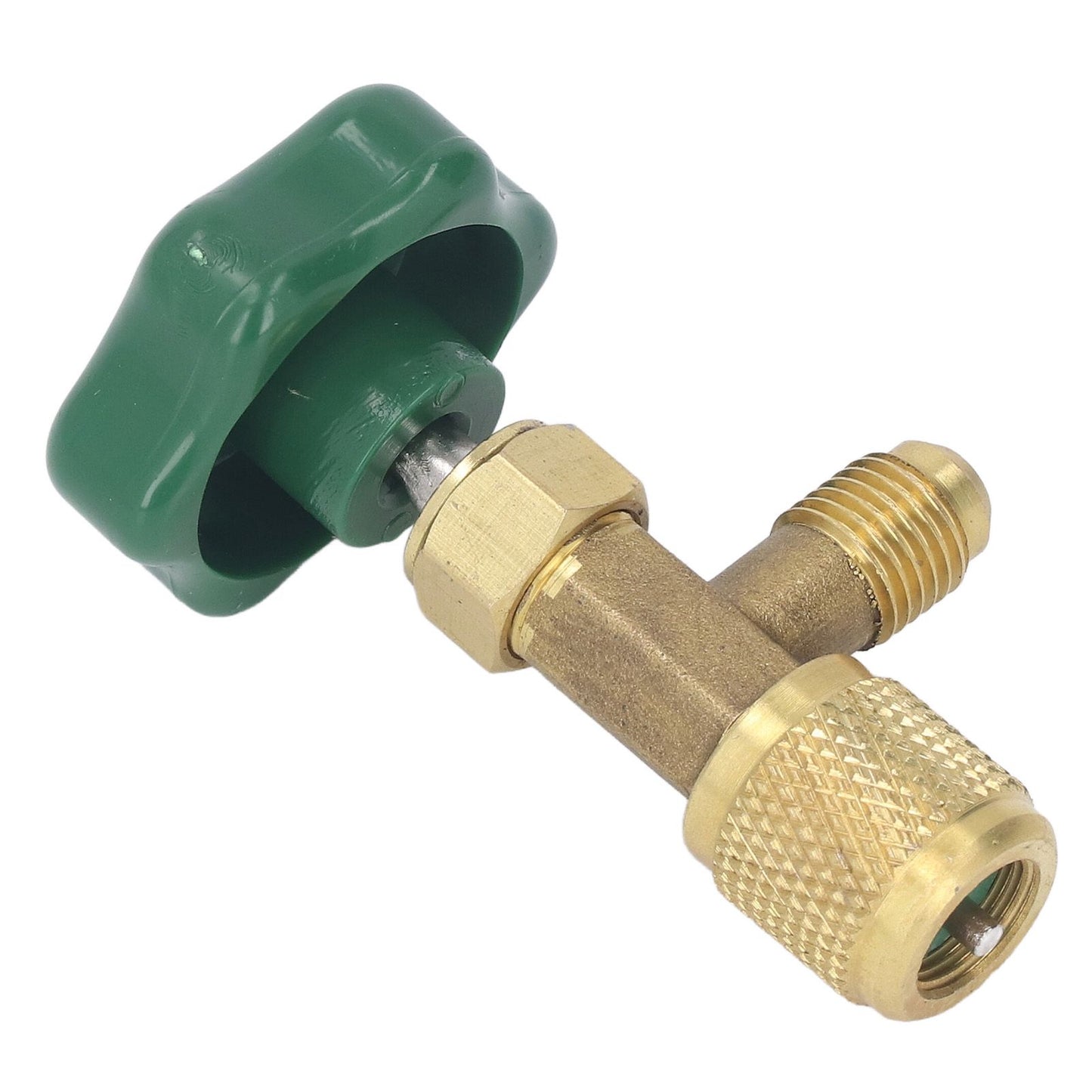 Air Conditioning Refrigerant Valve Copper ABS Leak Proof 1/4in SAE Refrigerant Tank Valve for Replacement V1294-YM0521-3113230021711
