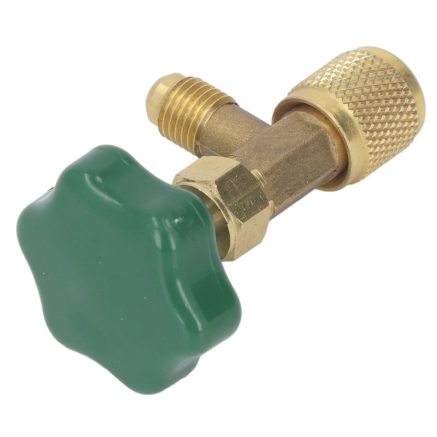 Air Conditioning Refrigerant Valve Copper ABS Leak Proof 1/4in SAE Refrigerant Tank Valve for Replacement V1294-YM0521-3113230021711
