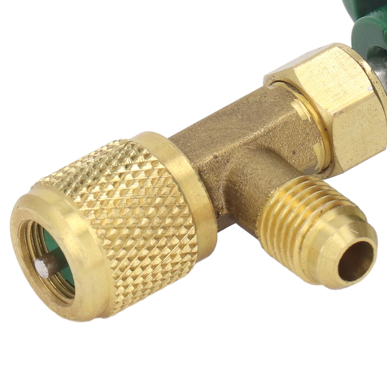 Air Conditioning Refrigerant Valve Copper ABS Leak Proof 1/4in SAE Refrigerant Tank Valve for Replacement V1294-YM0521-3113230021711