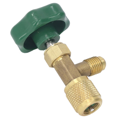 Air Conditioning Refrigerant Valve Copper ABS Leak Proof 1/4in SAE Refrigerant Tank Valve for Replacement V1294-YM0521-3113230021711