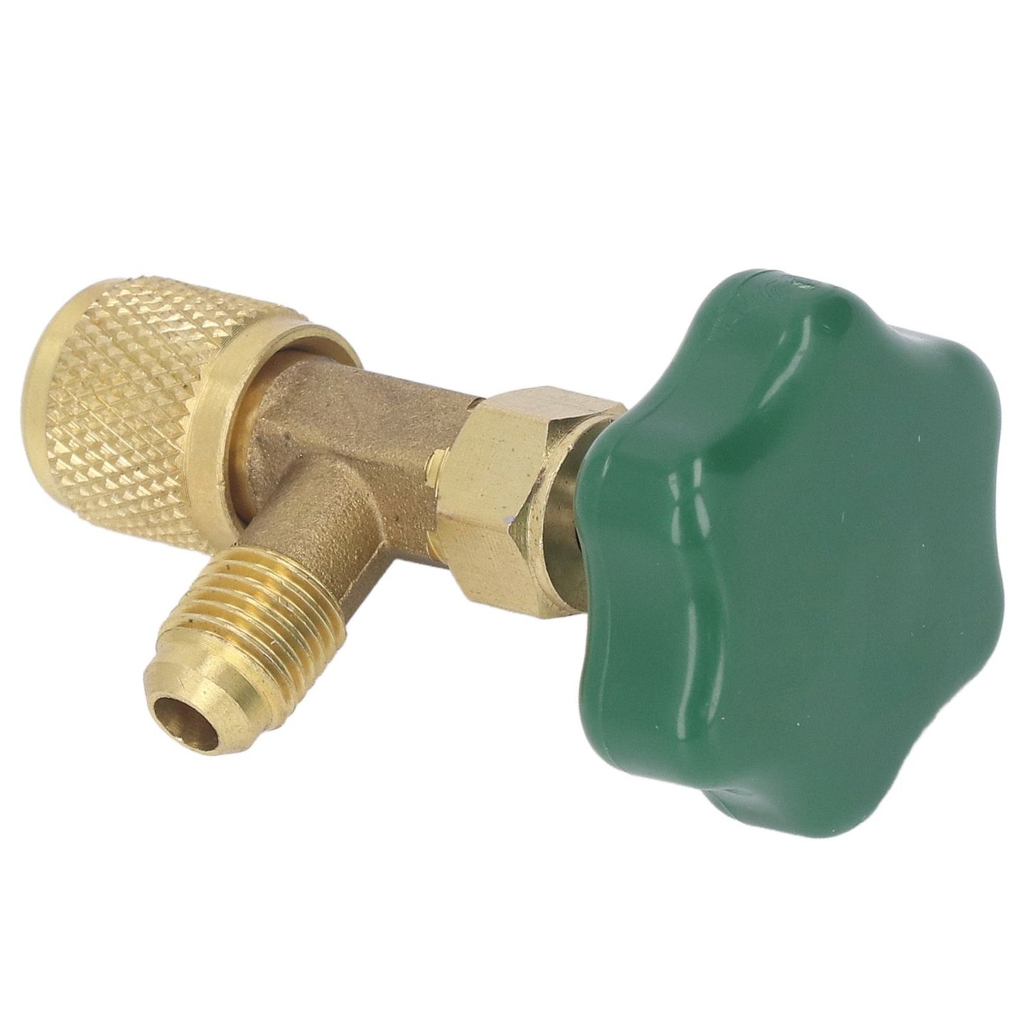 Air Conditioning Refrigerant Valve Copper ABS Leak Proof 1/4in SAE Refrigerant Tank Valve for Replacement V1294-YM0521-3113230021711