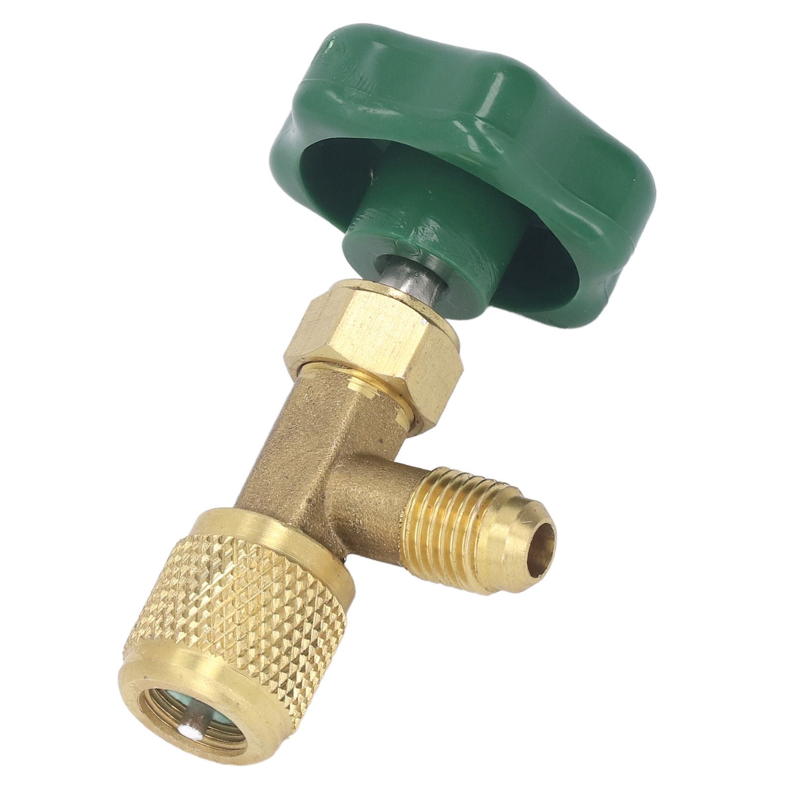 Air Conditioning Refrigerant Valve Copper ABS Leak Proof 1/4in SAE Refrigerant Tank Valve for Replacement V1294-YM0521-3113230021711