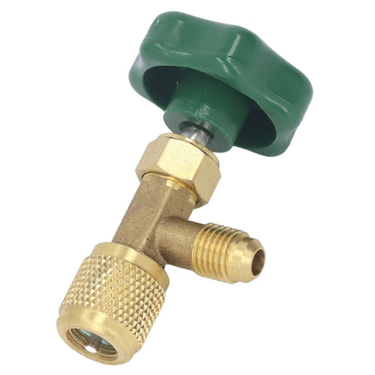Air Conditioning Refrigerant Valve Copper ABS Leak Proof 1/4in SAE Refrigerant Tank Valve for Replacement V1294-YM0521-3113230021711