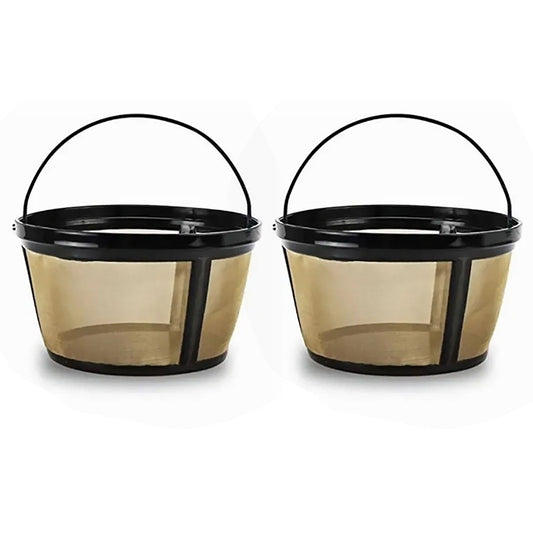 Coffee Filter Stainless Steel Coffee Machine Reusable Cone Coffee Filter Strainer Gold for Home V1294-YM0521-3113230026311