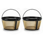 Coffee Filter Stainless Steel Coffee Machine Reusable Cone Coffee Filter Strainer Gold for Home V1294-YM0521-3113230026311