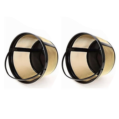 Coffee Filter Stainless Steel Coffee Machine Reusable Cone Coffee Filter Strainer Gold for Home V1294-YM0521-3113230026311