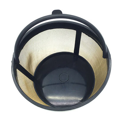 Coffee Filter Stainless Steel Coffee Machine Reusable Cone Coffee Filter Strainer Gold for Home V1294-YM0521-3113230026311