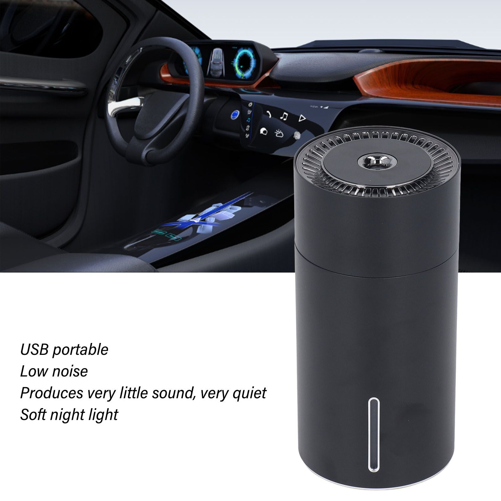 Car Fragrance Humidifier USB 3 Gears Adjustable Automatic Induction Portable Aromatherapy Humidifier with V1294-YM0521-3113230027812