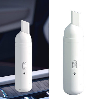 Car Vacuum Cleaner Low Noise USB Charging Mini Handheld Cordless Vacuum Cleaner White V1294-YM0521-3113230028311