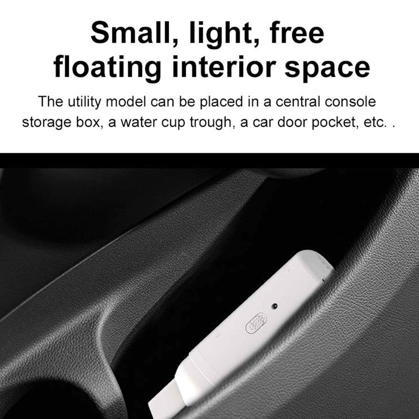 Car Vacuum Cleaner Low Noise USB Charging Mini Handheld Cordless Vacuum Cleaner White V1294-YM0521-3113230028311