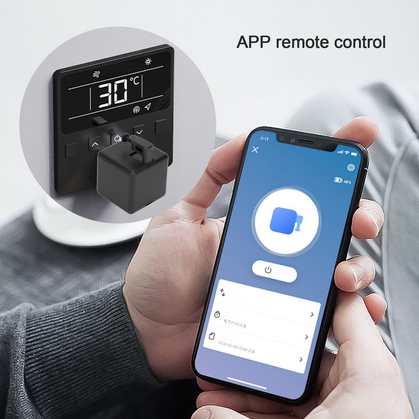 Smart Switch Button Pusher BT APP and Timer Control Easy Installation Universal Compact Smart Switch V1294-YM0521-3113230037311