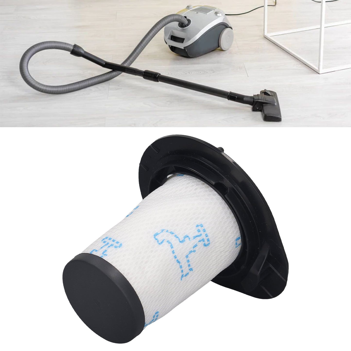 2PCS Vacuum Cleaner Filter ZR009002 ABS Housing Dust Reduction Filter Replacement for RH9252 RH9276 RH9286 V1294-YM0521-3113230037511