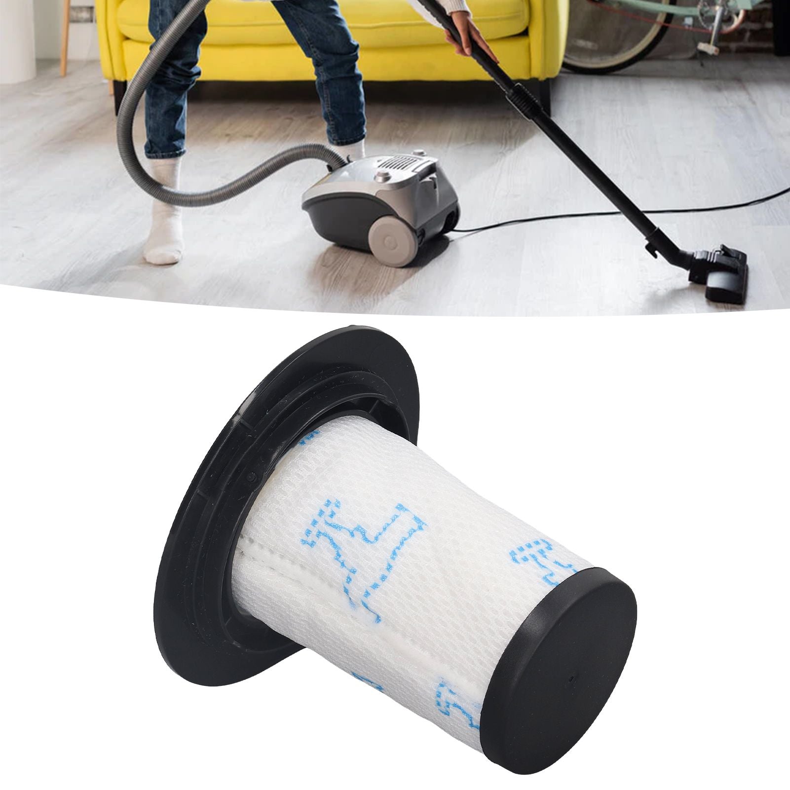 2PCS Vacuum Cleaner Filter ZR009002 ABS Housing Dust Reduction Filter Replacement for RH9252 RH9276 RH9286 V1294-YM0521-3113230037511