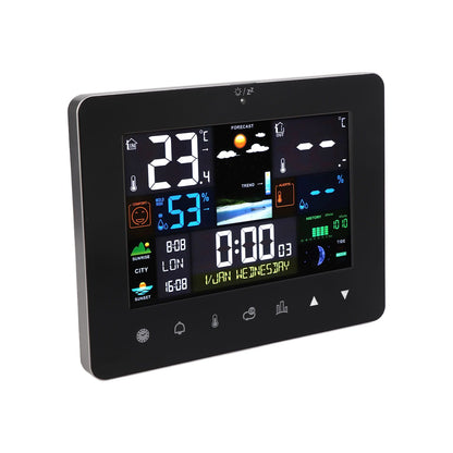 Colorful Touch Screen Digital Weather Forecast Station Wireless Indoor Outdoor Thermometer V1294-YM0521-3113230046611