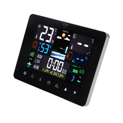 Colorful Touch Screen Digital Weather Forecast Station Wireless Indoor Outdoor Thermometer V1294-YM0521-3113230046611