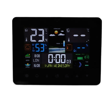 Colorful Touch Screen Digital Weather Forecast Station Wireless Indoor Outdoor Thermometer V1294-YM0521-3113230046611