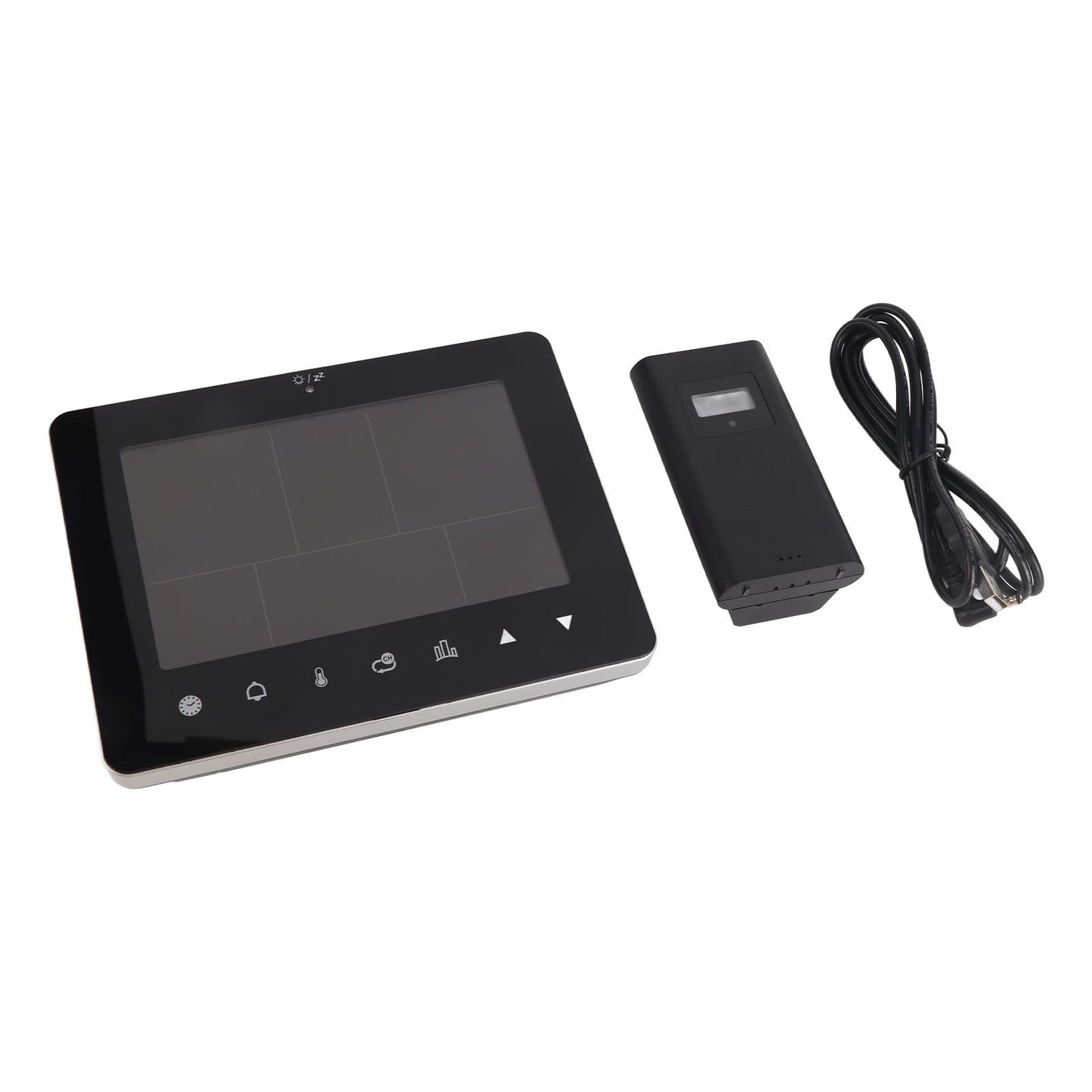 Colorful Touch Screen Digital Weather Forecast Station Wireless Indoor Outdoor Thermometer V1294-YM0521-3113230046611