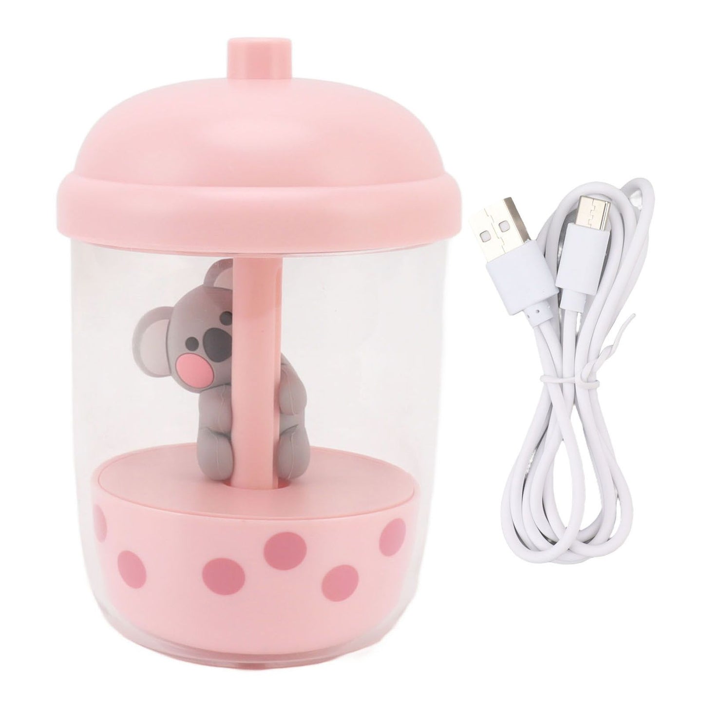 Koala Animal Humidifier Portable Cool Mist Humidifier USB Desktop Humidifier For Home Pink V1294-YM0521-3113230047811