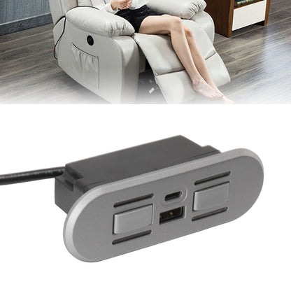 Lift Chair Control Switch USB Type C Phone Charging Sensitive Electric Sofa Recliner Controller for Home V1294-YM0521-3113230054311