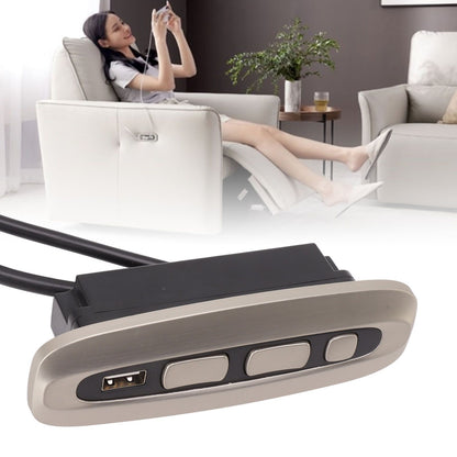 Electric Recliner Switch Multifunctional 5 Button 5 Pin USB Charging Electric Sofas Remote Control for Home V1294-YM0521-3113230054811