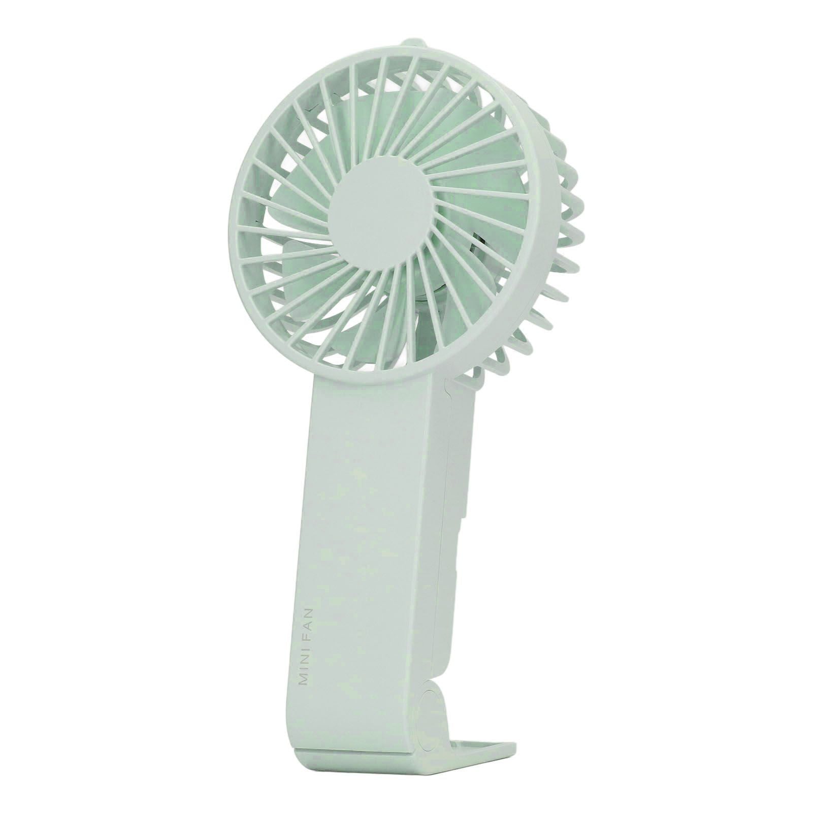 Mini Handheld Fan Foldable Portable Fan USB Rechargeable Fan For Home Office Travel Green V1294-YM0521-3113230055913