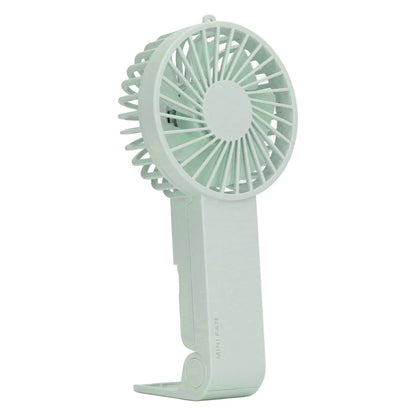 Mini Handheld Fan Foldable Portable Fan USB Rechargeable Fan For Home Office Travel Green V1294-YM0521-3113230055913