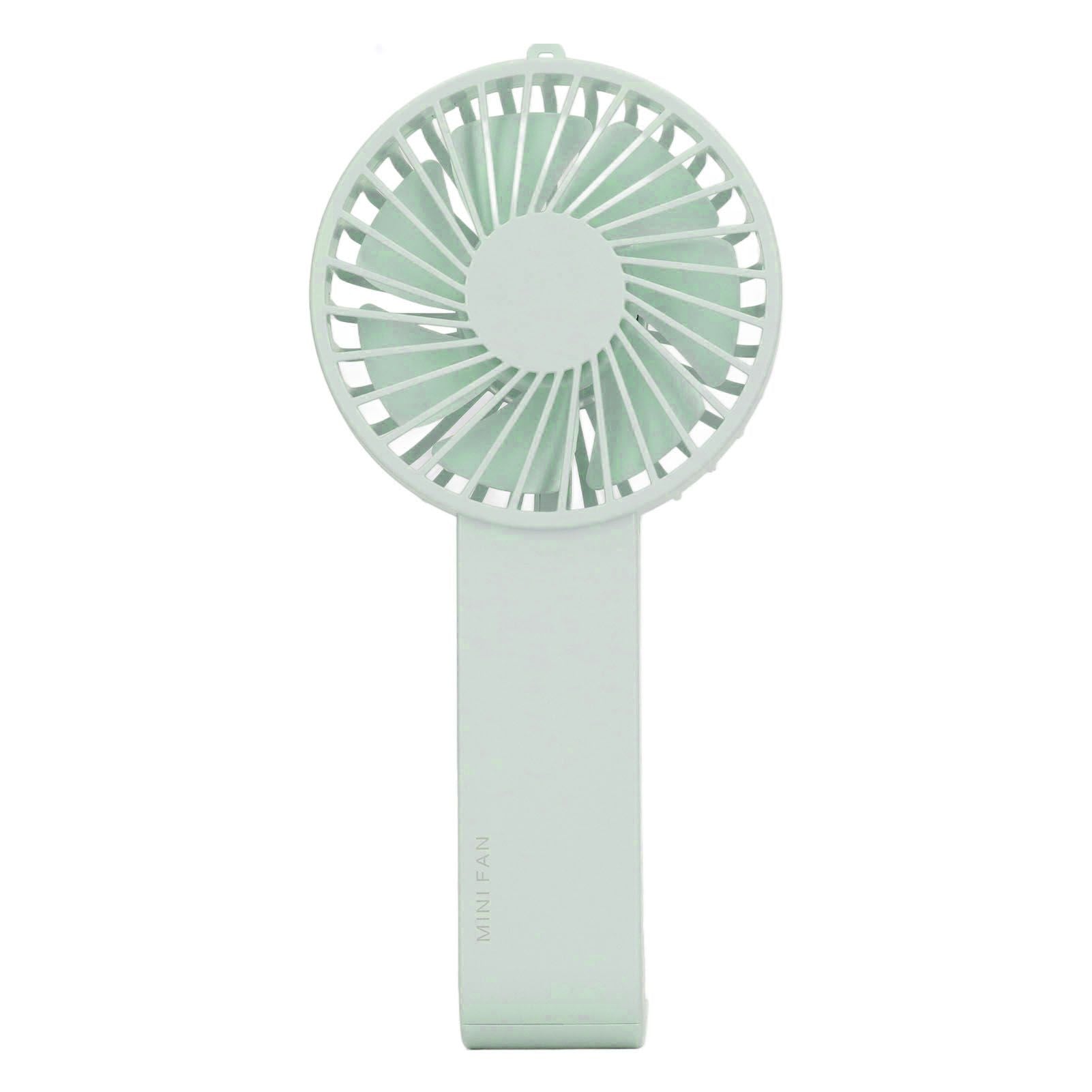 Mini Handheld Fan Foldable Portable Fan USB Rechargeable Fan For Home Office Travel Green V1294-YM0521-3113230055913