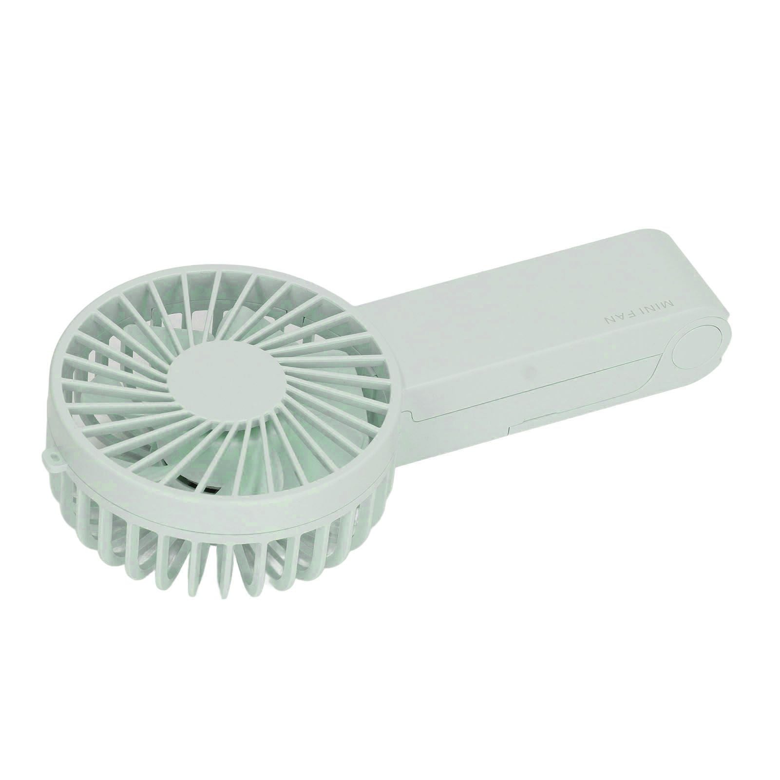 Mini Handheld Fan Foldable Portable Fan USB Rechargeable Fan For Home Office Travel Green V1294-YM0521-3113230055913