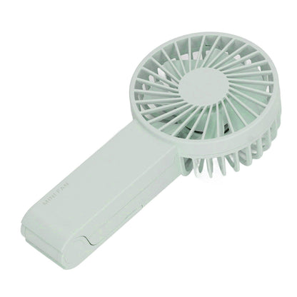 Mini Handheld Fan Foldable Portable Fan USB Rechargeable Fan For Home Office Travel Green V1294-YM0521-3113230055913