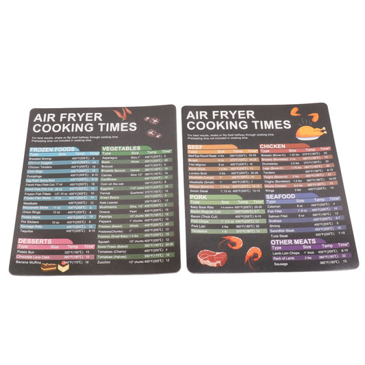 Fryer Magnetic Cheat Sheet Set Fryer Accessories Cook Times Quick Reference Guide For Cooking Frying V1294-YM0521-3113230057911