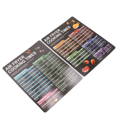 Fryer Magnetic Cheat Sheet Set Fryer Accessories Cook Times Quick Reference Guide For Cooking Frying V1294-YM0521-3113230057911