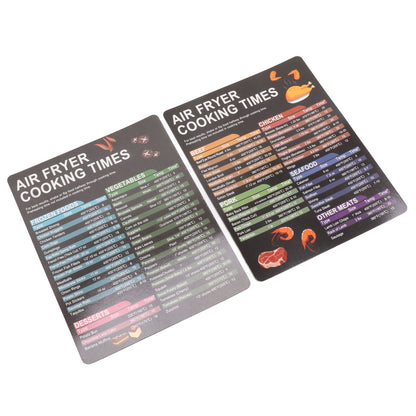 Fryer Magnetic Cheat Sheet Set Fryer Accessories Cook Times Quick Reference Guide For Cooking Frying V1294-YM0521-3113230057911
