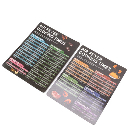 Fryer Magnetic Cheat Sheet Set Fryer Accessories Cook Times Quick Reference Guide For Cooking Frying V1294-YM0521-3113230057911