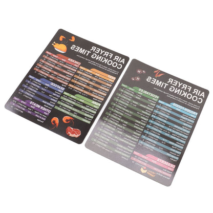 Fryer Magnetic Cheat Sheet Set Fryer Accessories Cook Times Quick Reference Guide For Cooking Frying V1294-YM0521-3113230057911