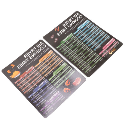Fryer Magnetic Cheat Sheet Set Fryer Accessories Cook Times Quick Reference Guide For Cooking Frying V1294-YM0521-3113230057911