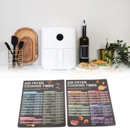 Fryer Magnetic Cheat Sheet Set Fryer Accessories Cook Times Quick Reference Guide For Cooking Frying V1294-YM0521-3113230057911