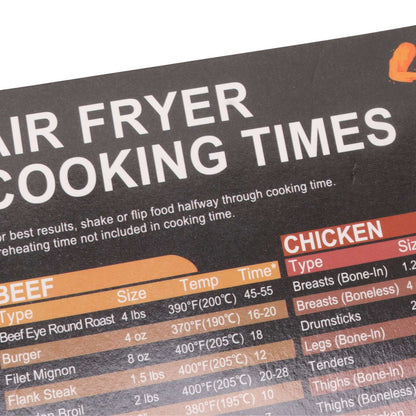 Fryer Magnetic Cheat Sheet Set Fryer Accessories Cook Times Quick Reference Guide For Cooking Frying V1294-YM0521-3113230057911