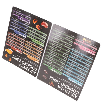 Fryer Magnetic Cheat Sheet Set Fryer Accessories Cook Times Quick Reference Guide For Cooking Frying V1294-YM0521-3113230057911