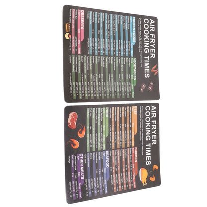 Fryer Magnetic Cheat Sheet Set Fryer Accessories Cook Times Quick Reference Guide For Cooking Frying V1294-YM0521-3113230057911