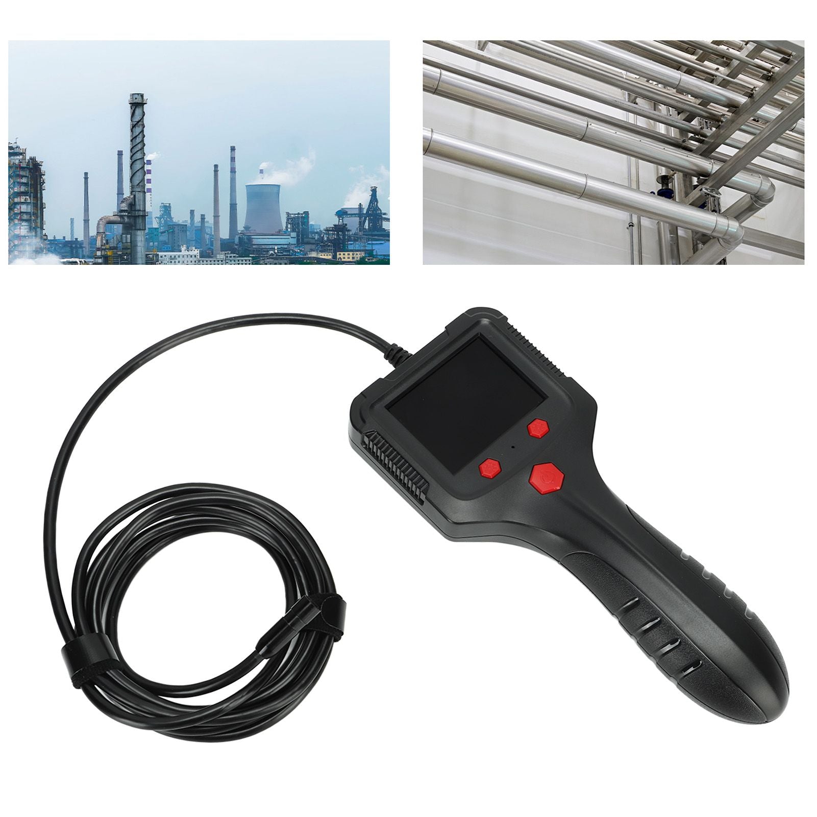 Endoscope Camera Industrial Endoscope 8mm 1080P HD Digital Borescope Inspection Camera with 2.4 Inch Display V1294-YM0521-3113230061311