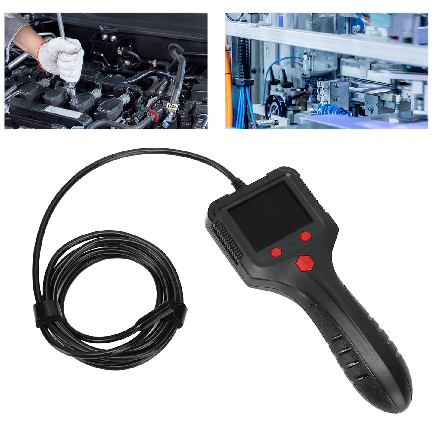 Endoscope Camera Industrial Endoscope 8mm 1080P HD Digital Borescope Inspection Camera with 2.4 Inch Display V1294-YM0521-3113230061311