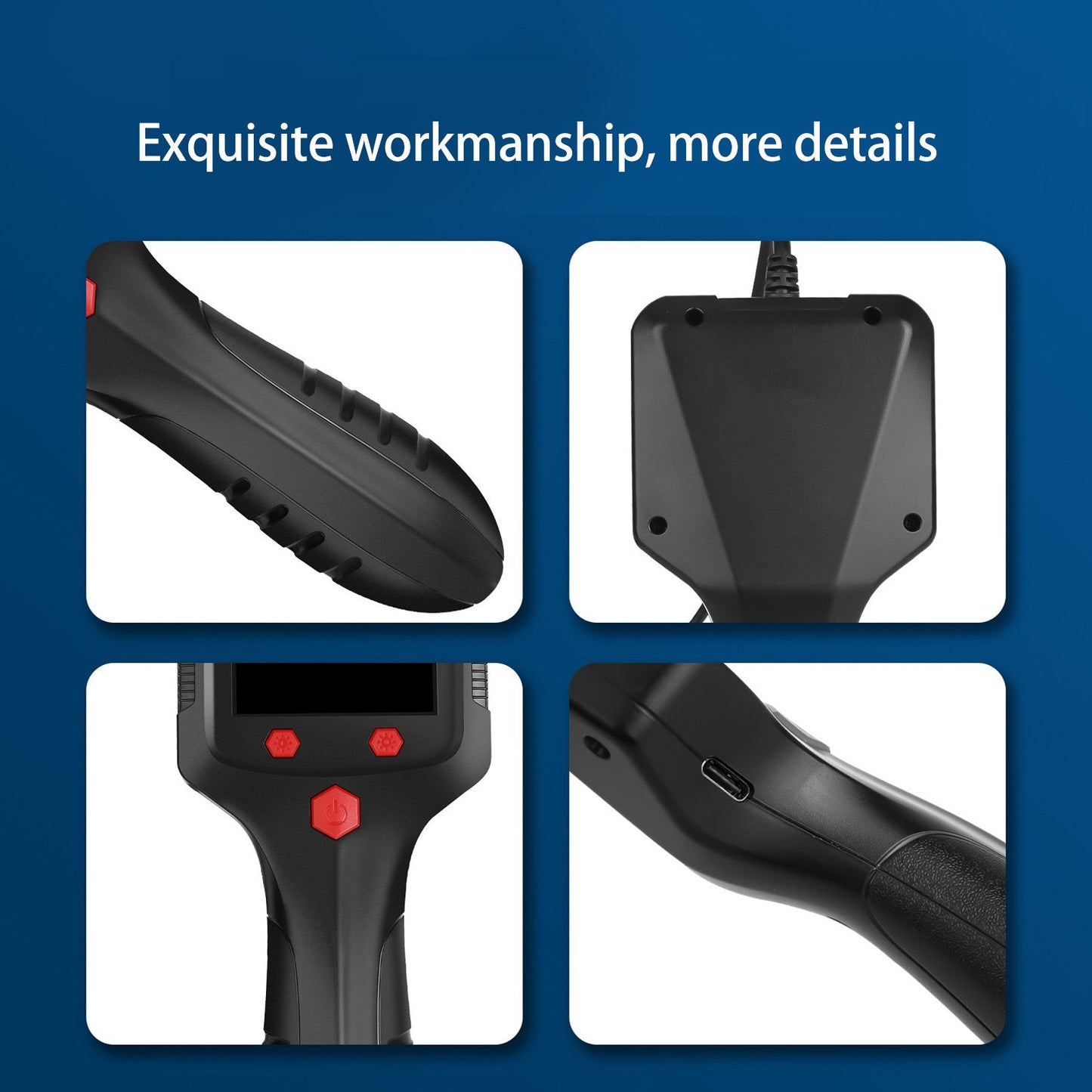 Endoscope Camera Industrial Endoscope 8mm 1080P HD Digital Borescope Inspection Camera with 2.4 Inch Display V1294-YM0521-3113230061311