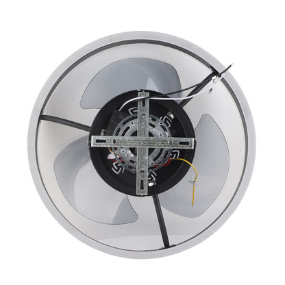 Ceiling Fan Light 6 Speed Remote Control 3 Color LED Ceiling Fan Lamp for Living Room 110V V1294-YM0521-3113230062311