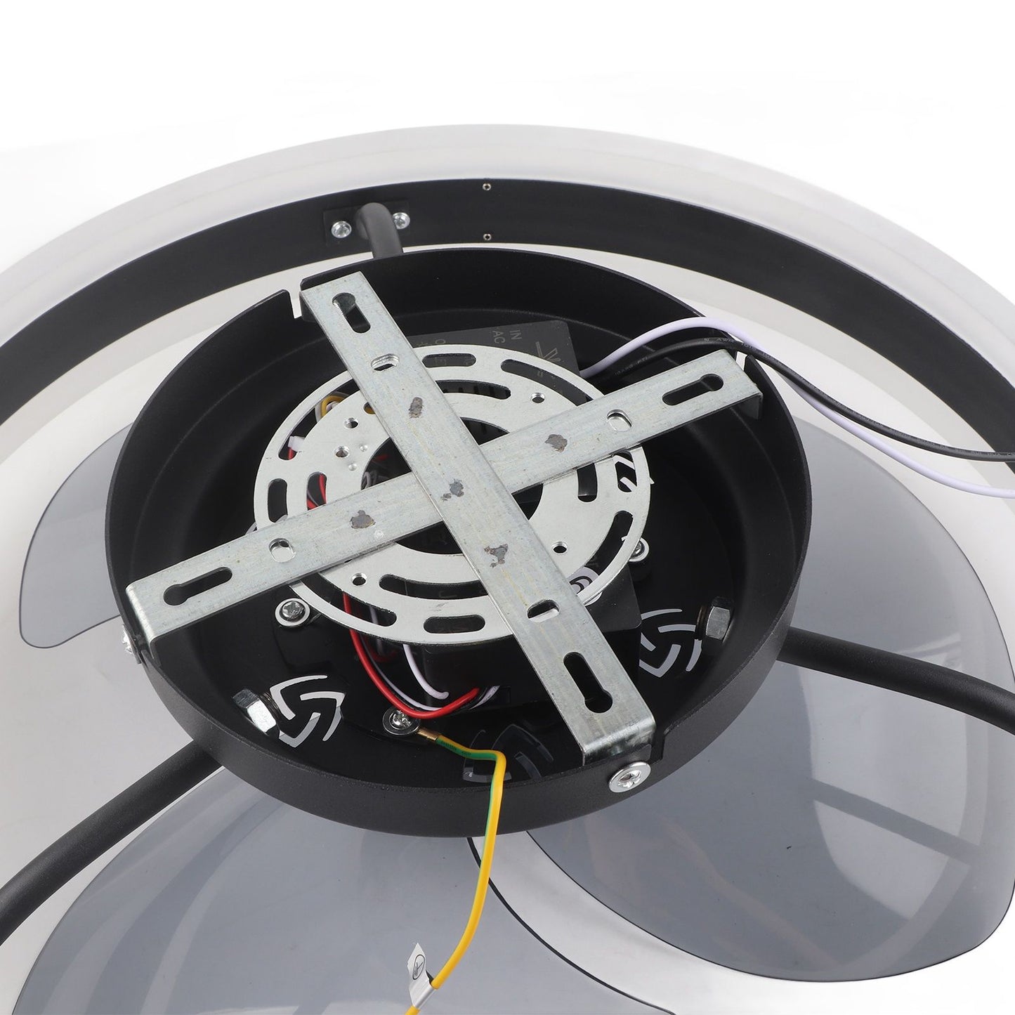 Ceiling Fan Light 6 Speed Remote Control 3 Color LED Ceiling Fan Lamp for Living Room 110V V1294-YM0521-3113230062311