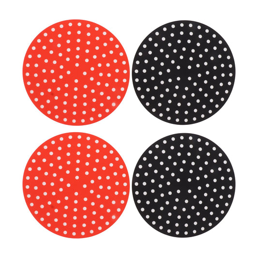 4PCS Round Air Fryer Mat High Temperature Resistant Oilproof Reusable Silicone Air Fryer Liner for Air Fryer V1294-YM0521-3113230064311