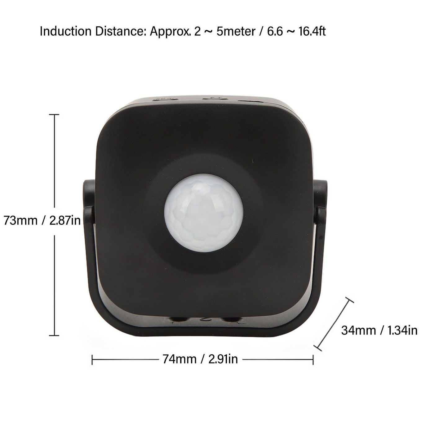 Entrance Welcome Doorbell Infrared Motion Sensor Alarm Detector Audio Player for Shop Store Black V1294-YM0521-3113230070811