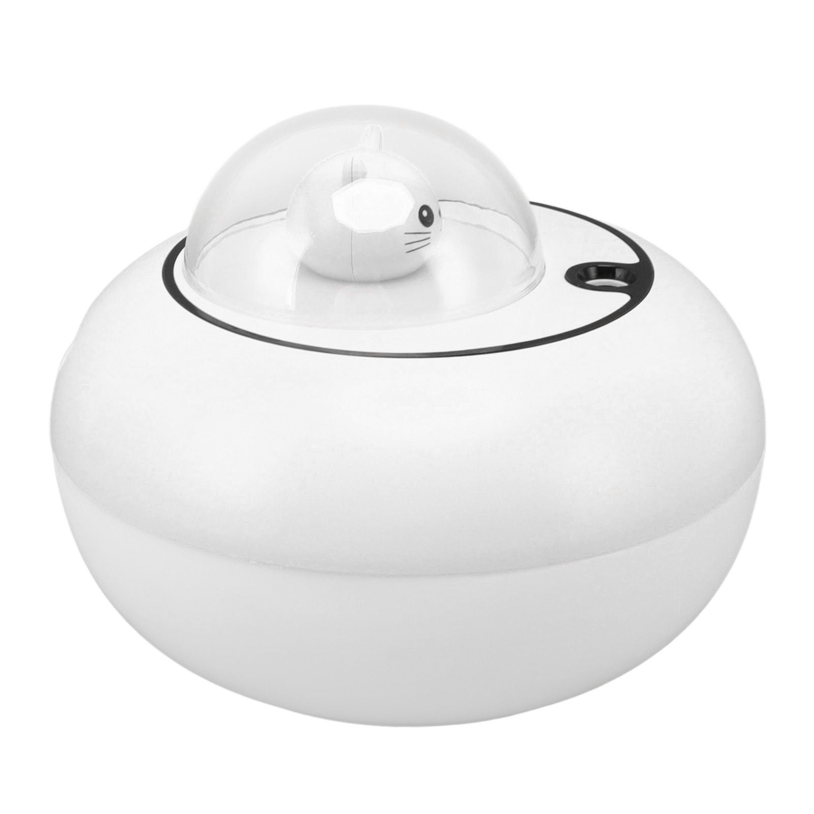 Mini Humidifier Cute Cat Sculpture Portable Quiet Desktop Air Humidifier for Home Office USB Plug in White V1294-YM0521-3113230072712